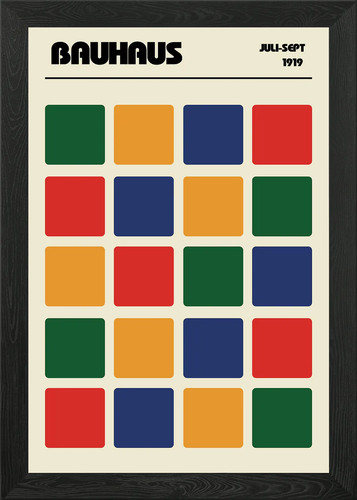 Poster bauhaus griglia - bauhaus, a