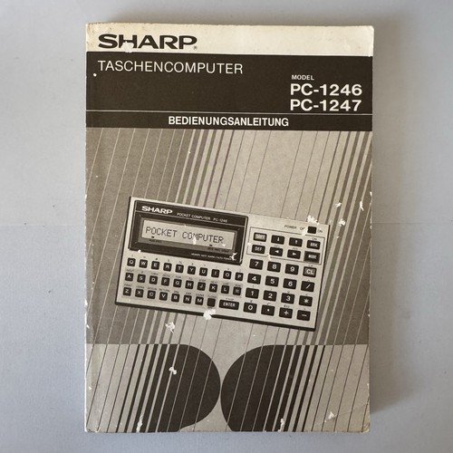 Sharp pocket computer 1246 - sharp,