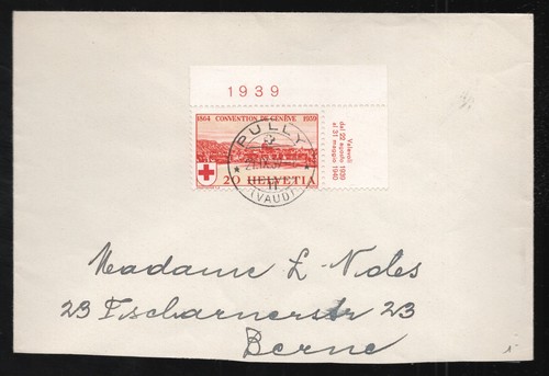 Svizzera 1939 croce rossa 20c - svizzera,