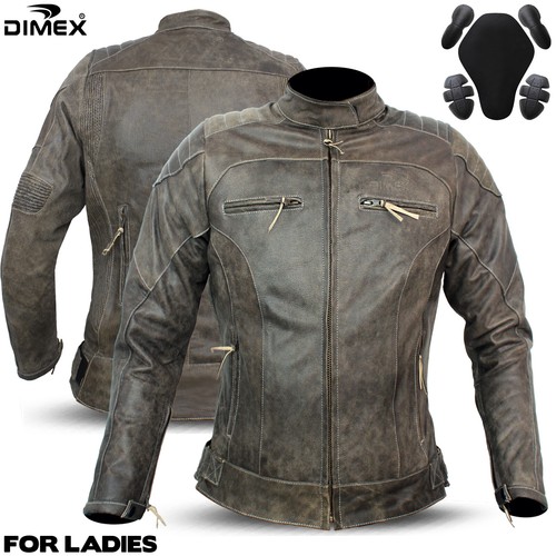 Giacca donna moto pelle
