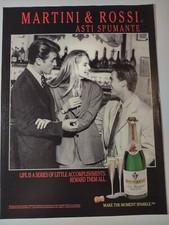 Vintage 1990s Print Ad Martini