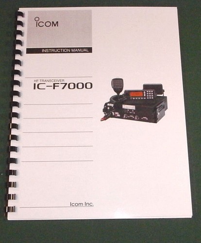 Icom f7000 manuale di - icom,