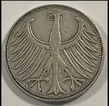 Moneta  Aquila D'Argento 5 Marchi Tedeschi 1951 G