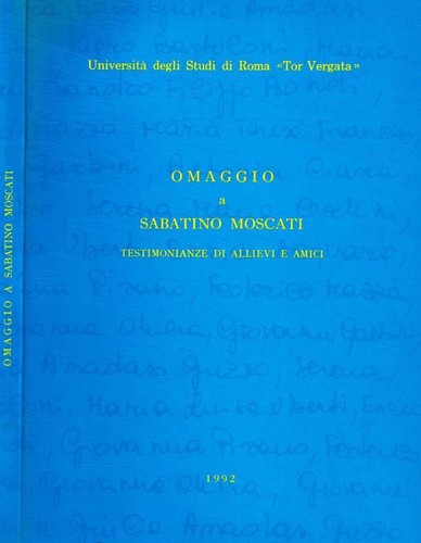 Omaggio sabatino moscati - omaggio, a