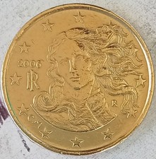 MINT ERROR RARE COIN Italy 0.10 cents 2006 Birth of Venus