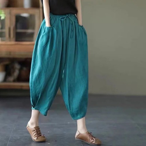 Pantaloni capri harem - capri, donna