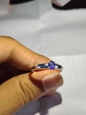Anello zaffiro blu anelli di