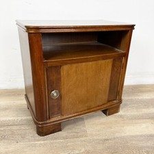 Comodino mobiletto mobile stile Art Deco in legno stile antico porta tv telefono