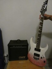 Chiarra Ibanez Giò con custod + amplificatore crate GX-15R + cavo e accordatore 