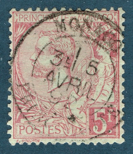 Mag514 monaco 1891 yvert 21 - monaco,