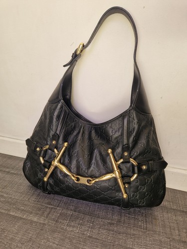 Sac gucci hobo cuir - sac, noir