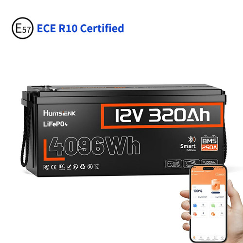 Lifepo4 320ah 12v bluetooth - 320ah,