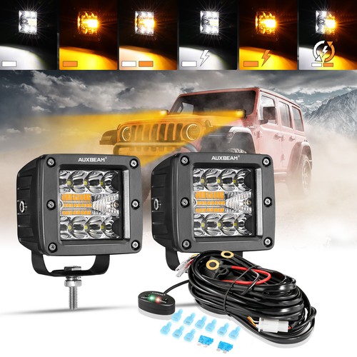 Auxbeam 72w ambra bianco - 3",