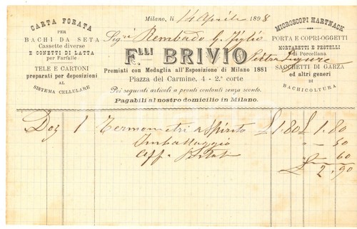 1898 milano piazza del carmine - 1898,