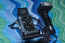 Mamiya 6 x 6 - C33 Pro TLR Camera + Flash METZ 45 CT1 perfettamente funzionante