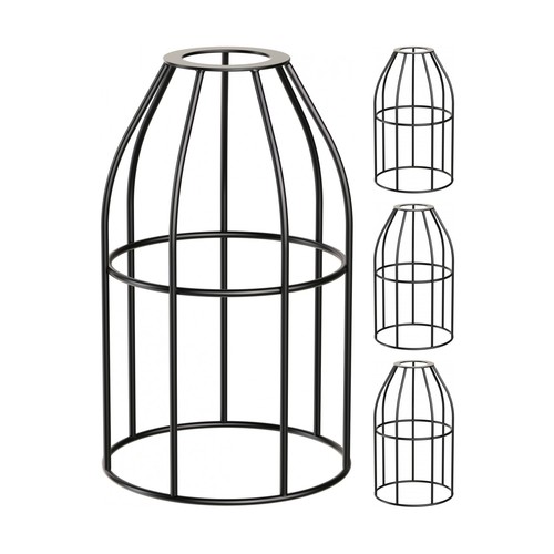 Paralume gabbia nero 122 - 4x,