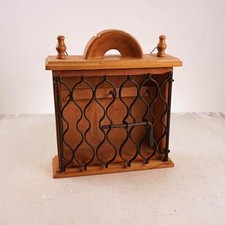 appendi chiavi da parete vintage in legno e metallo