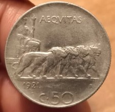 50 Centesimi 1921 Leoni