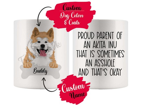 Tazza personalizzata akita inu - tazza,