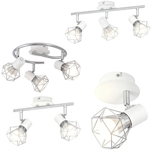 Plafoniera metallo 5 luci - plafoniera,