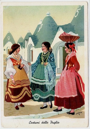 Bari costumi della - , puglia