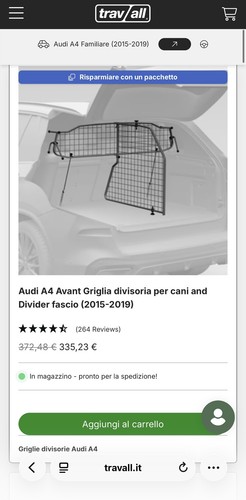 Griglia divisoria baule - divisoria,