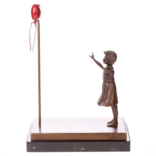 Scultura bronzo ragazza con - bronzo,