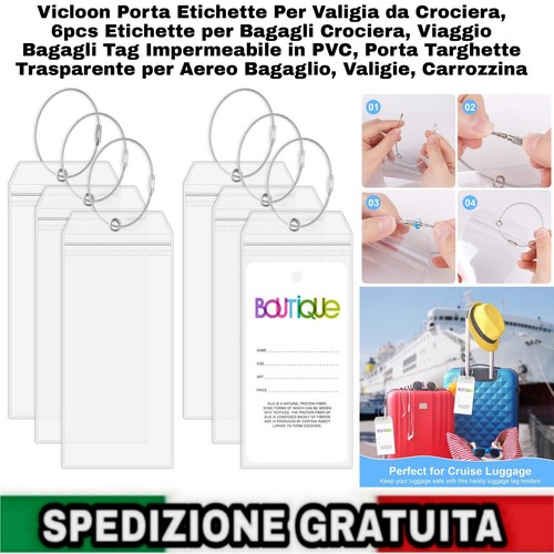 Porta etichette per - valigia, da