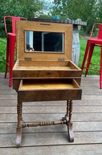 Table coiffeuse ancienne à miroir – Style Louis-Philippe / Napoléon III – XIXe s