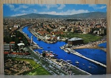 Cartolina Rimini Panorama Porto Canale Faro Club Nautico anni 90 viaggiata