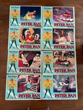 45S, set 8 FOTOBUSTE,Le avventure di Peter Pan Walt Disney animazione