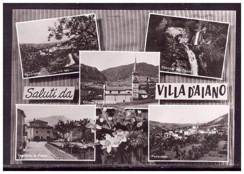 Cartolina saluti villa - cartolina,