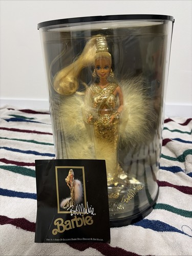 1990 bob mackie gold barbie - mackie,