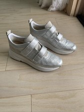 Geox D Backside Silver Leather