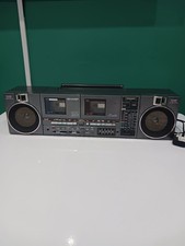 Sharp Qt90E(D) radio vintage anni 80 doppia cassetta nastro boombox colore grafite