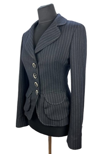 Giacca blazer aderente - , gessato
