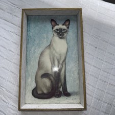 Siamese Cat Framed Lithograph