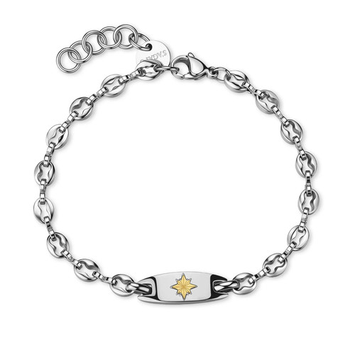 Bracciale uomo acciaio - acciaio, rosa
