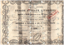 1860 STRADE FERRATE LIVORNESI 