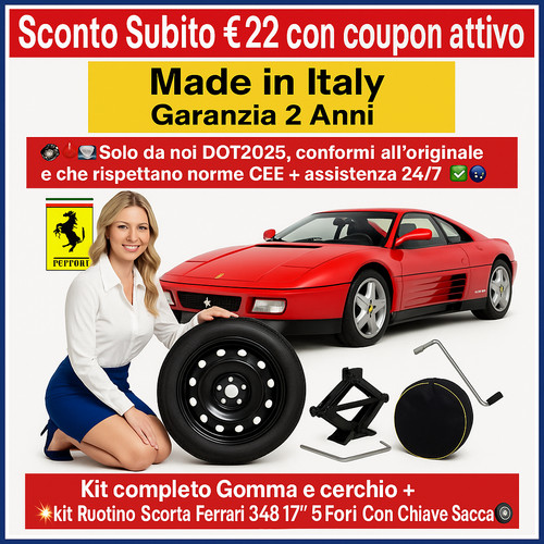 Kit ruotino scorta - 💥kit, ferrari
