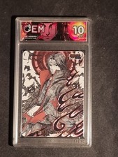 ITACHI UCHIHA - AKATSUKI - NARUTO - GRADED CARD 10 - NO PSA BGS - GEM MINT