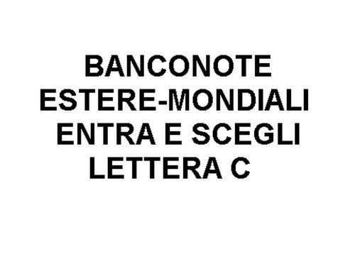 Banconote estere mondiali - banconote, estere-mondiali