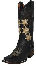 Stivali donna western neri in