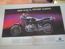 advertising Pubblicità 1992 MOTO BMW R100 R 100 R