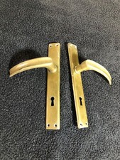 set  MANIGLIA VINTAGE IN OTTONE PER PORTA INTERNA da lucidare