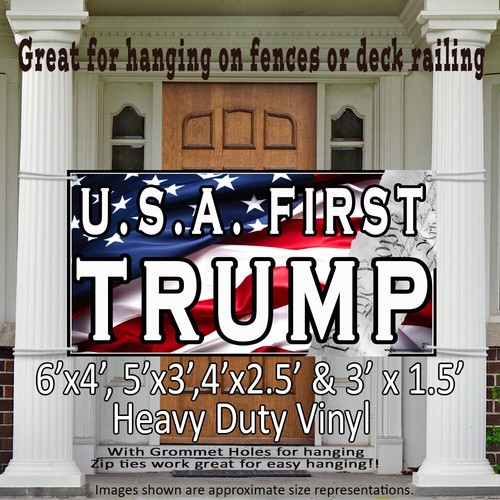 Insegna usa first - insegna, first~trump