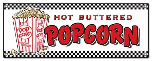 Insegna banner popcorn stand - banner,