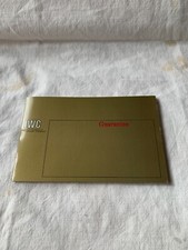 IWC International Guarantee Garanzia Warranty Timbrata Compilata anno 1977