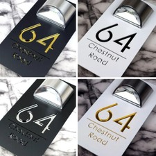 Insegna Indirizzi Casa Personalizzata ad Energia Solare - Elegante e Durevole