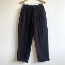 Pantalone ZARA nero misto lino
